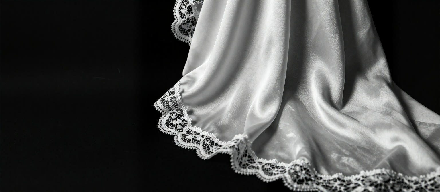 GINA HF — the scalloped lace edge of the Midnight Slip